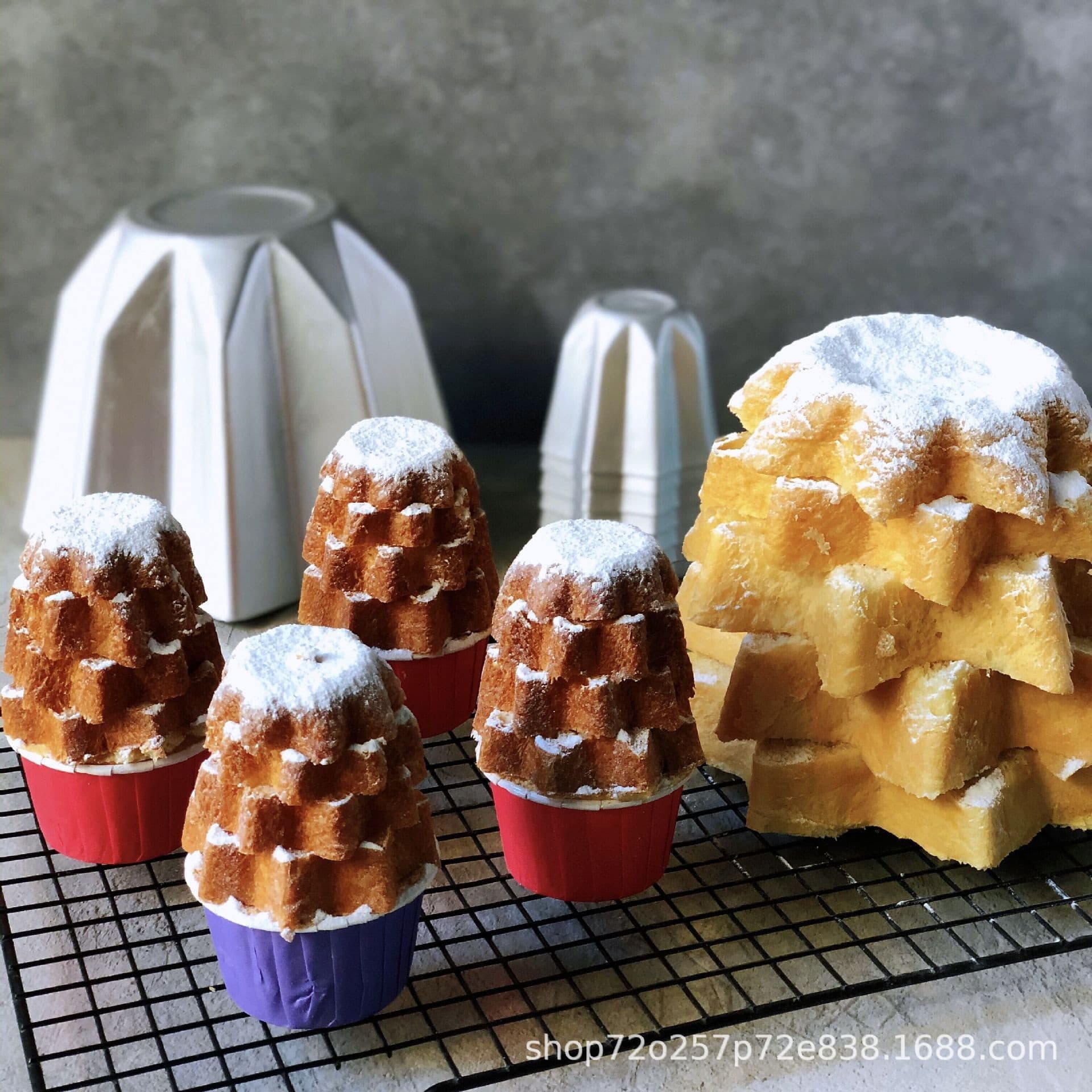 Christmas Tree Mold Pandoro Octagonal Mold Anode Pandoro Non-Stick Christmas Gift Mold Pandoro