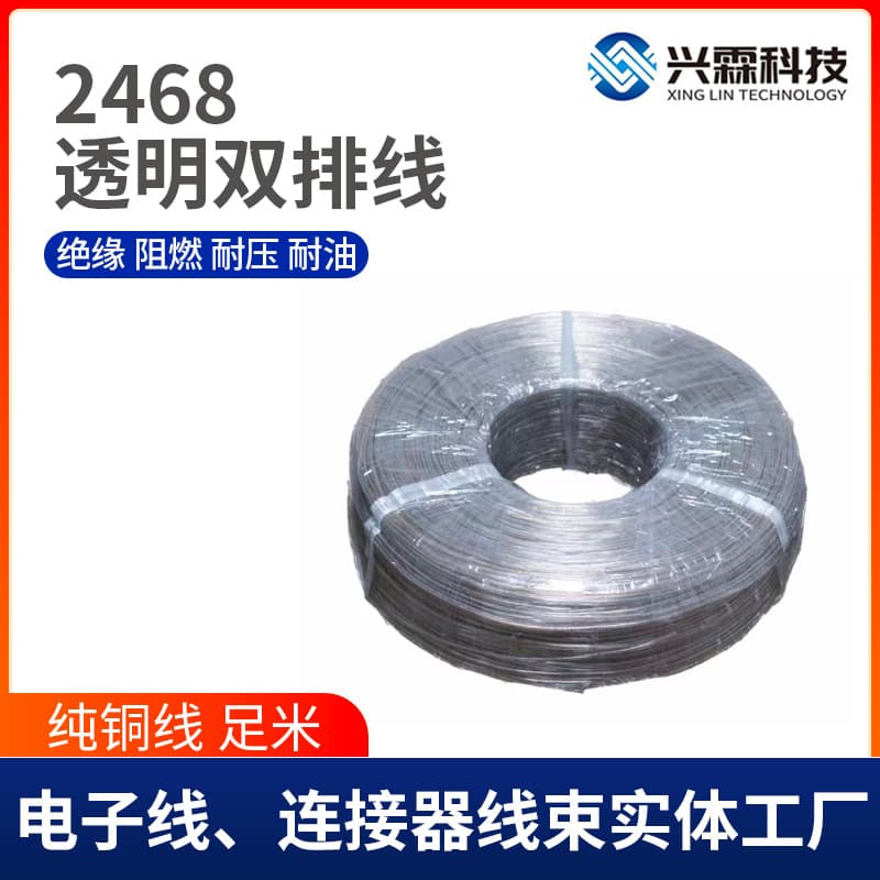 2/4/6/8 Transparent Dual-Row Wire Gold and Silver 2P Audio Cable Speaker RVH Sound Cable Home Installation Engineering Extension Power Wire Material