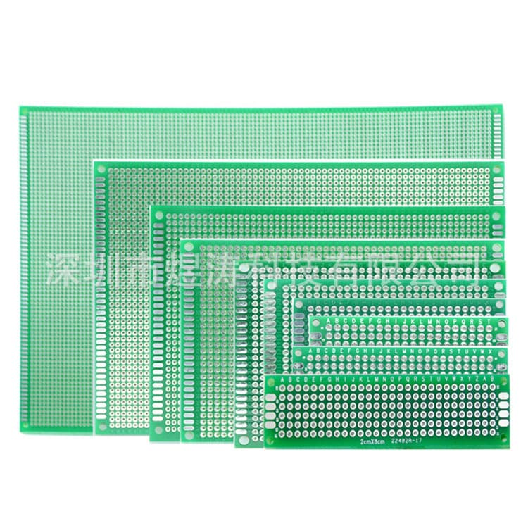 2.54mm Single-Side Tin-Sprayed Prototype PCB Board 5x7 6x8 7x9 8x12 10x15 9x15cm