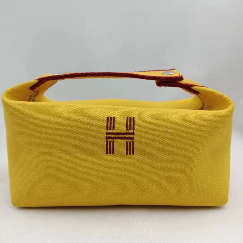 Canvas Makeup Bag for Eyebrow Pencil, Lipstick, and Skincare Storage, Large Capacity Toiletry Bag, Travel Essential Organizer