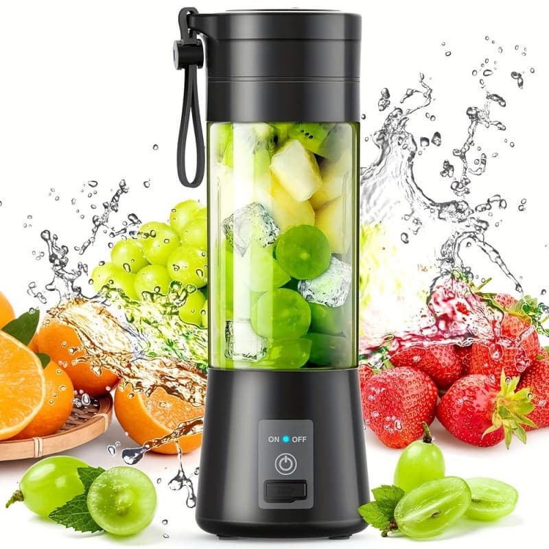 2026 New Cross-border USB Rechargeable Blender (with 6-Blade System) 12.85 oz