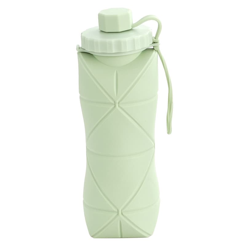 Collapsible Water Bottle Heat-Resistant Easy to Store Silicone Folding Telescopic Outdoor Sports Water Bottle Outdoor Portable