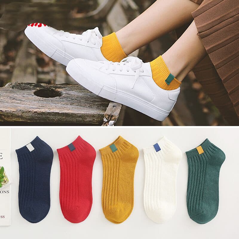 Women's Short Socks Spring Summer Cotton Anti-Odor Mid-Calf Thin Socks for Women Ankle Socks Zhuji Wholesale