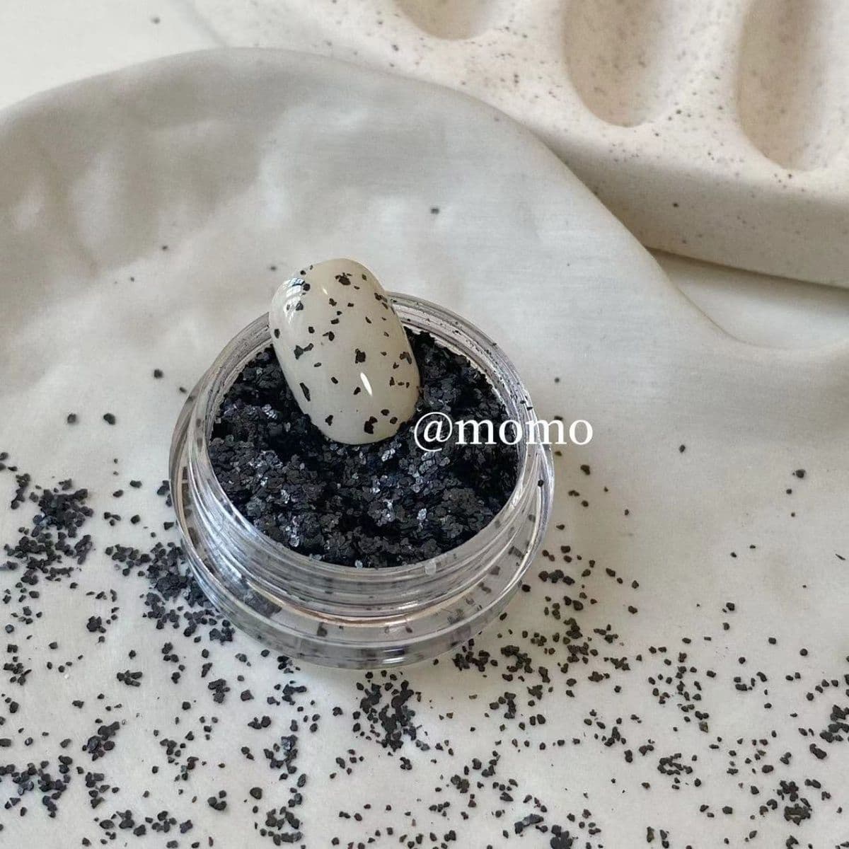 MOMO NAIL Imported Quail Speckled Stone Rock Powder Universal Mixing Powder