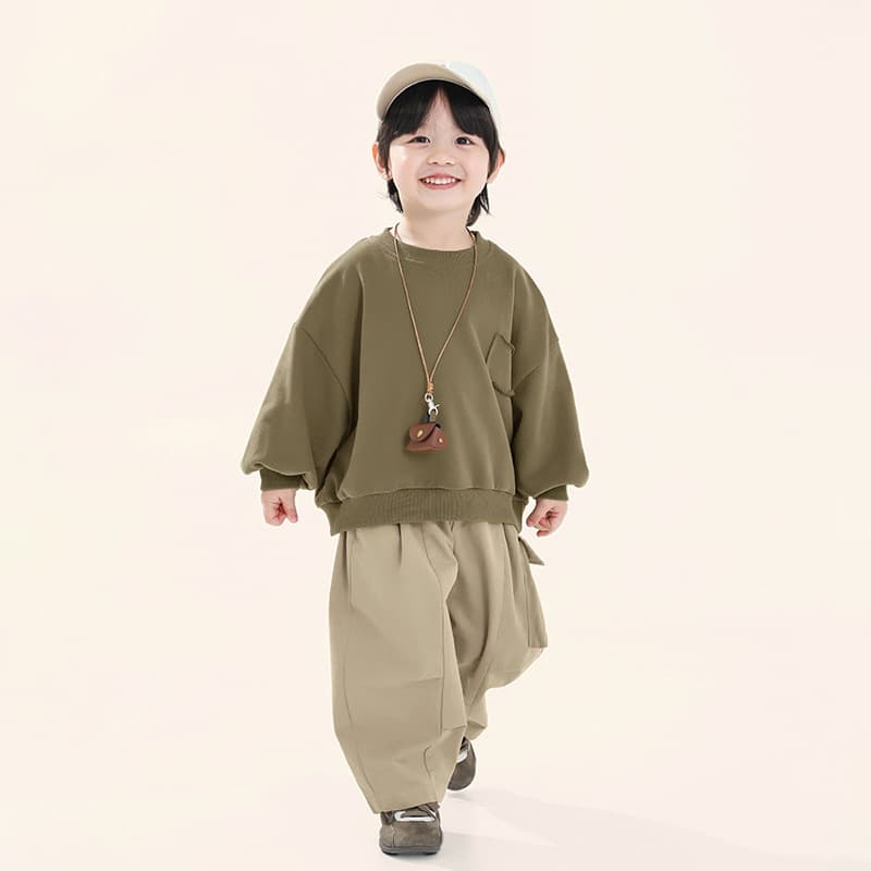 Changguo Clothing Boys' Hoodie Spring New Arrival Korean Style Loose Top for Toddlers and Boys Spring and Autumn Pullover