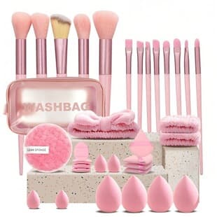 Cross-border Makeup Tool Set 20pcs 40pcs 42pcs 56pcs Beauty Blender Makeup Brush Powder Puff Set