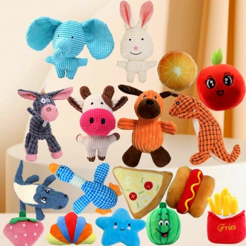 Pet Squeaky Toy Dog Plush Toy Cat Supplies Durable Teeth Grinding Pet Toy Amazon Best Seller