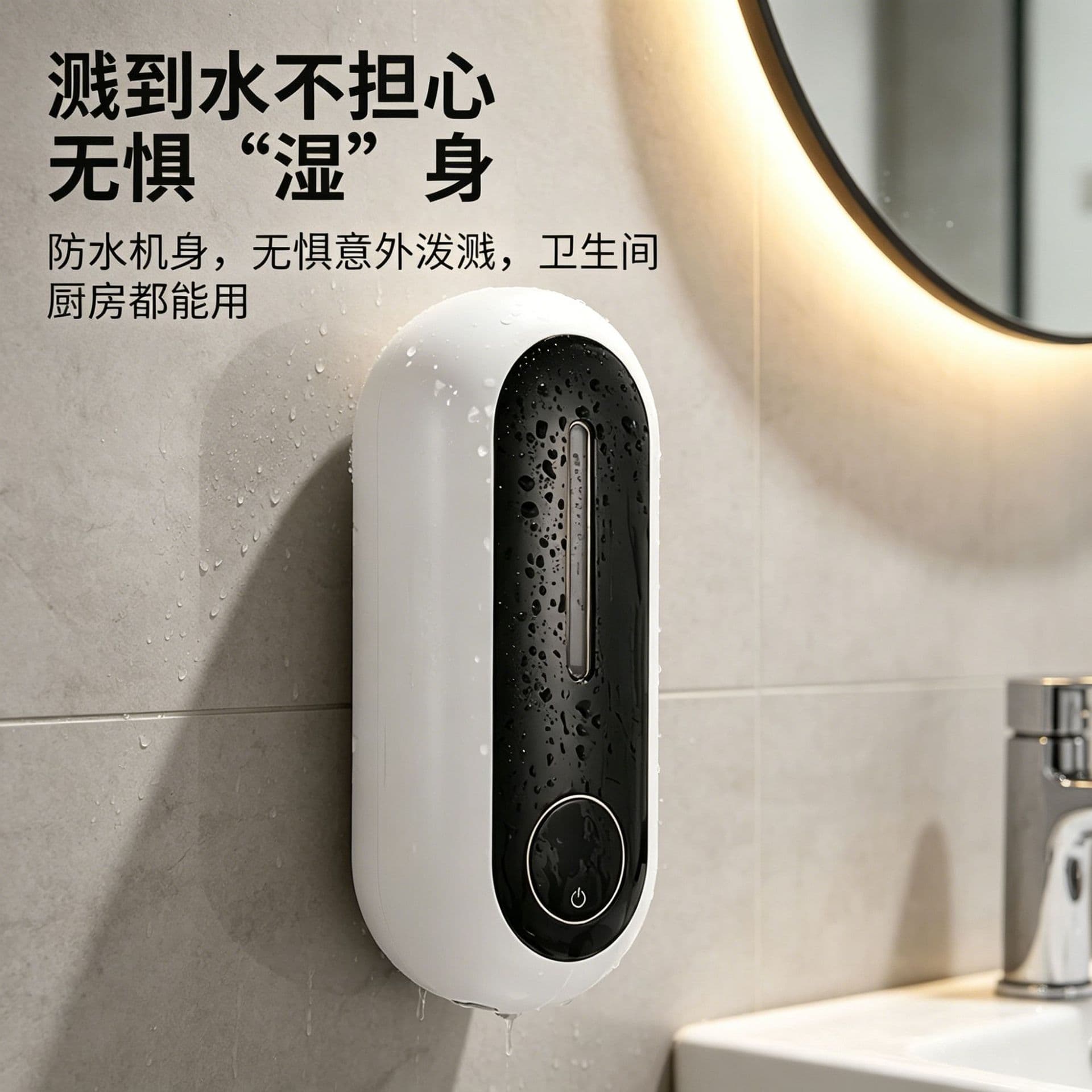 Intelligent Sensor Foam Hand Washing Machine, Contact-Free, Automatic Foaming, Waterproof and Splash-Proof, Universal Soap Dispenser for Bathroom and Kitchen