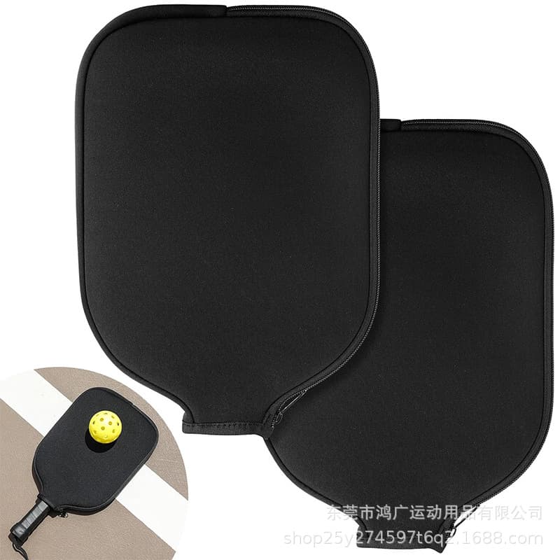 In-stock Neoprene Pickleball Paddle Case Portable Tennis Table Tennis Storage Protective Cover Pickle Half Paddle Zippered Bag