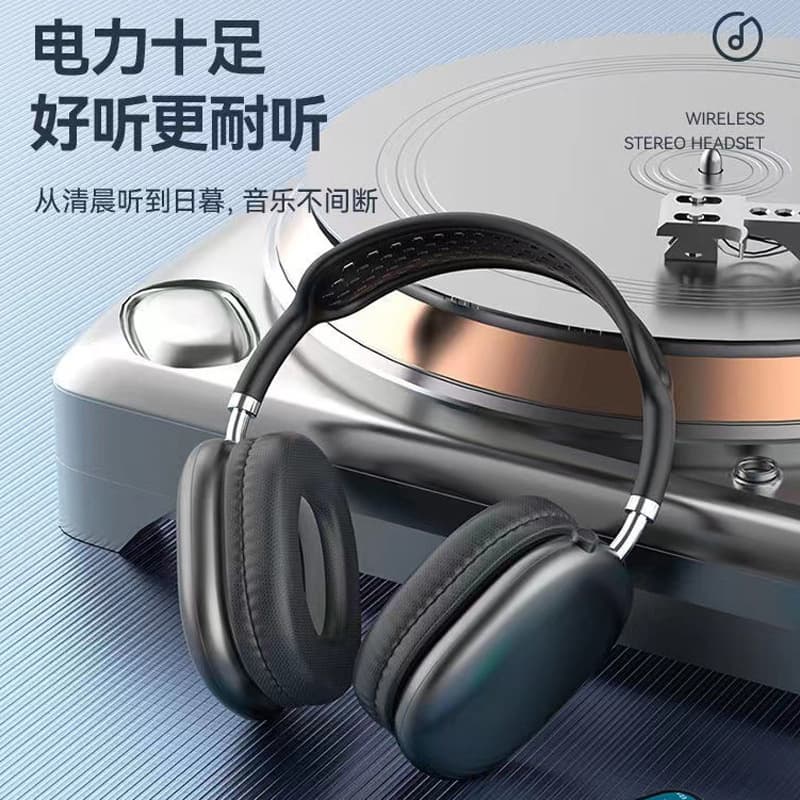 New P9 Compatible with Apple AirMax Bluetooth Earbuds Charging Sports Wireless Earbuds Stereo Over-Ear Headphones