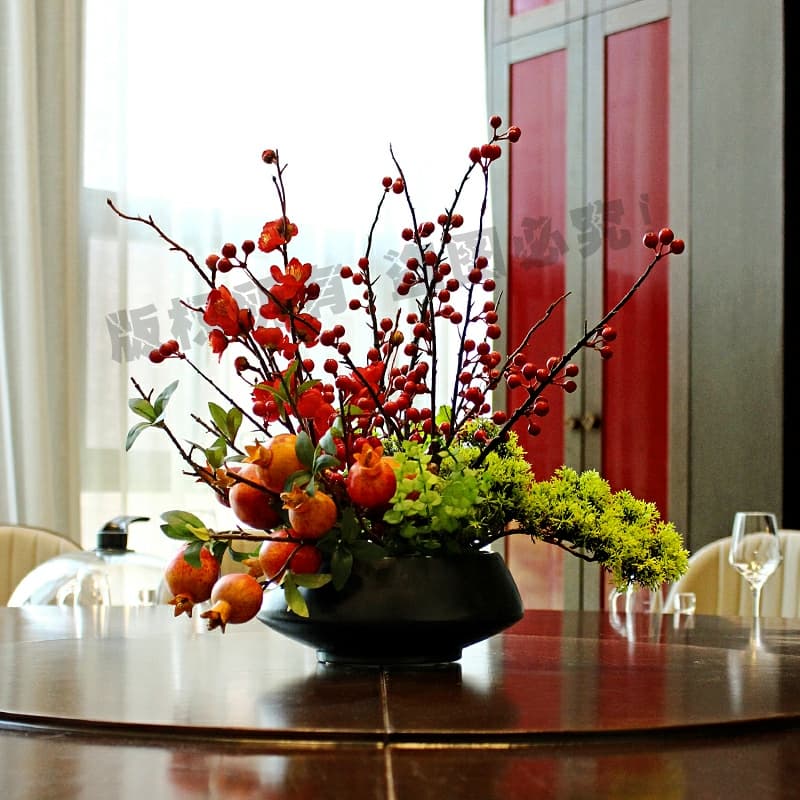 European-style vase artificial flower set for living room dining table entryway home decoration