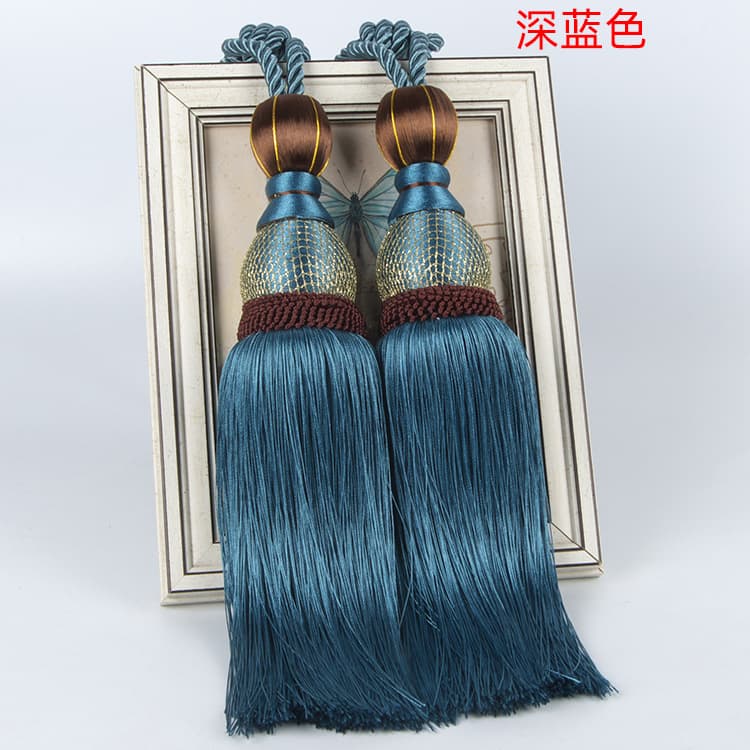 Curtain Tiebacks, Window Decoration Hanging Balls, Wedding Decoration Tassel Balls with Fringes, Home Decor Fringes, Curtain Accessories, Tying Ropes