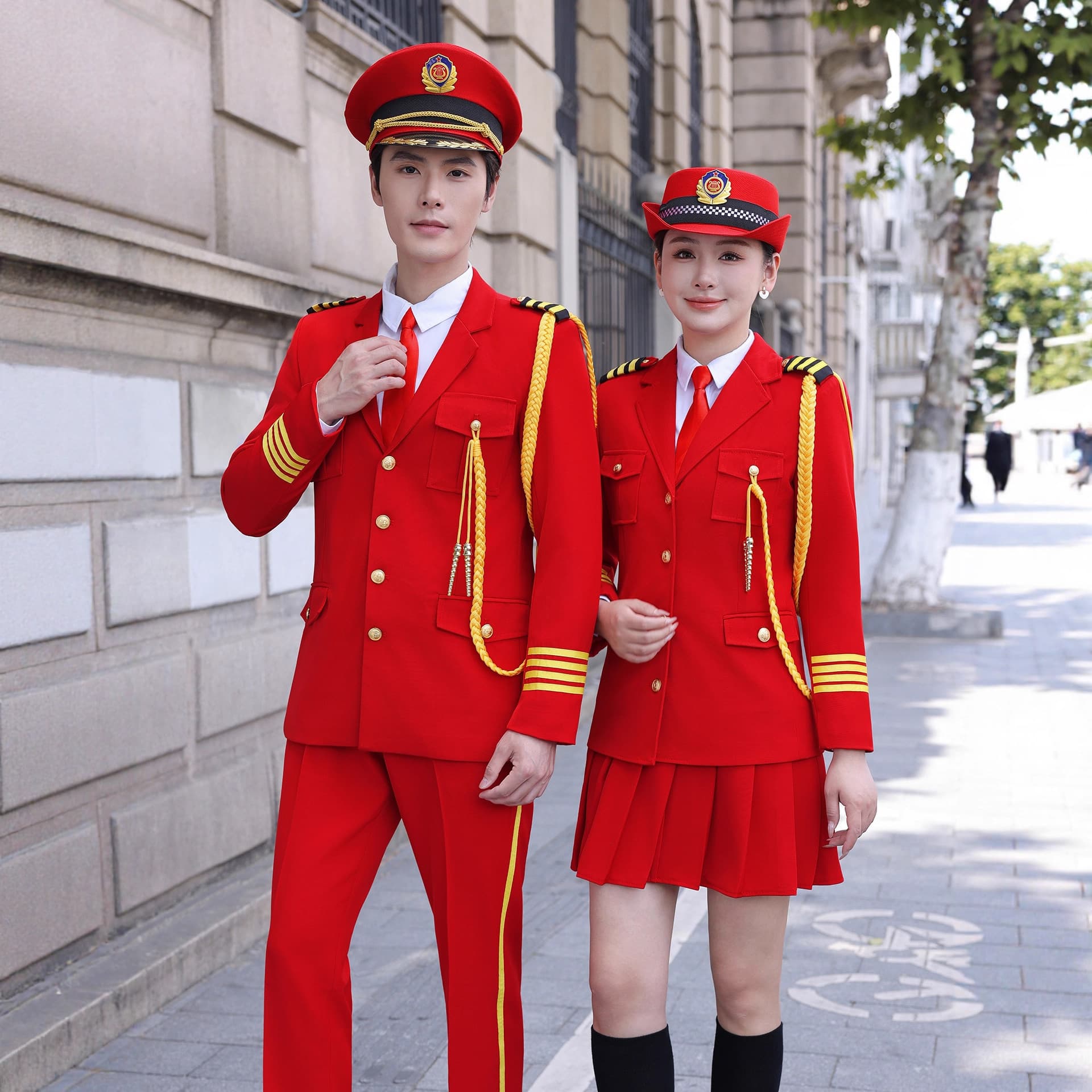 Flight Attendant Uniform Aviation Academy Captain Suit Band Performance Outfit Hotel Front Desk Reception Workwear Women Winter