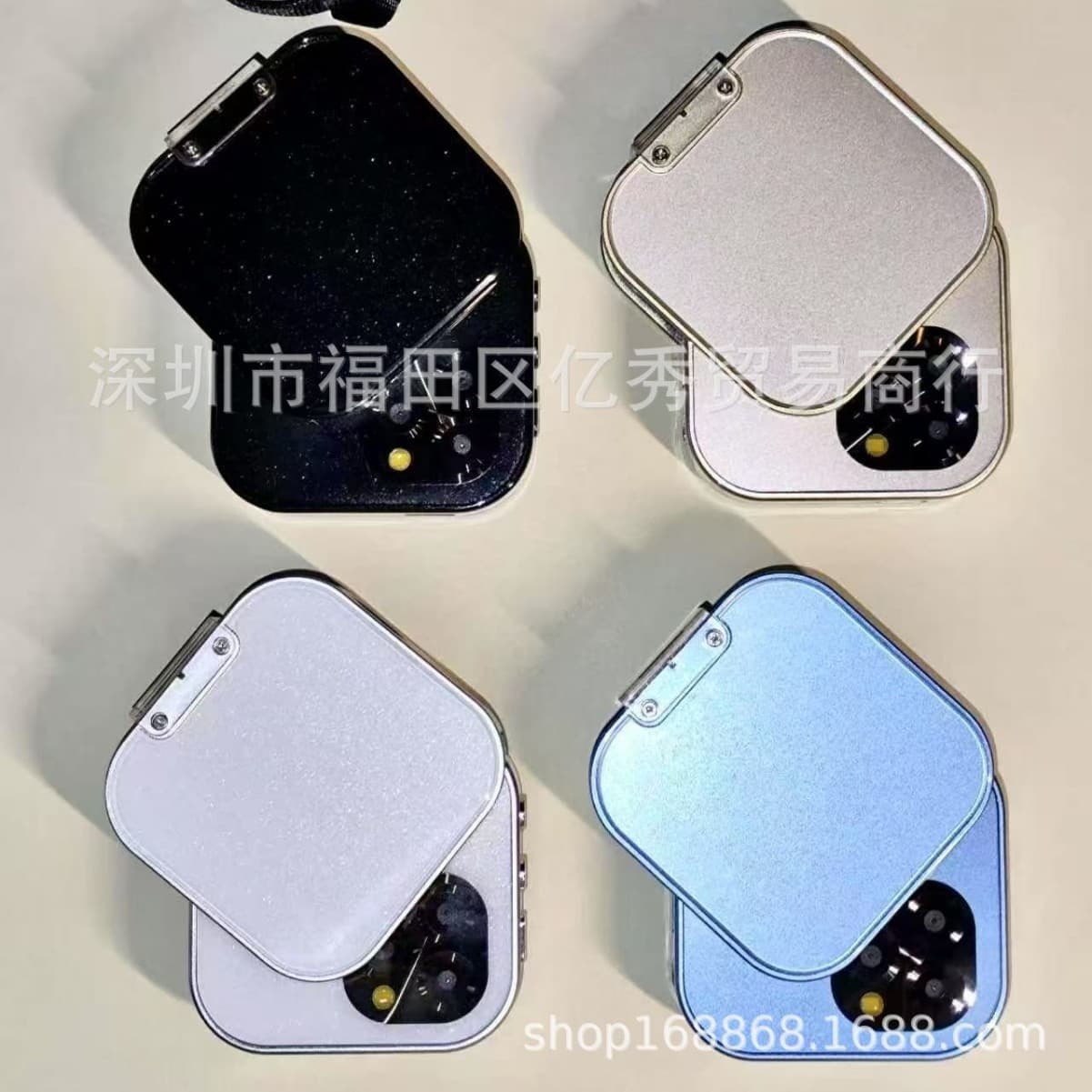 New cross-border mini mobile phone i19 rotating push-pull touchscreen phone foldable small pocket rotate