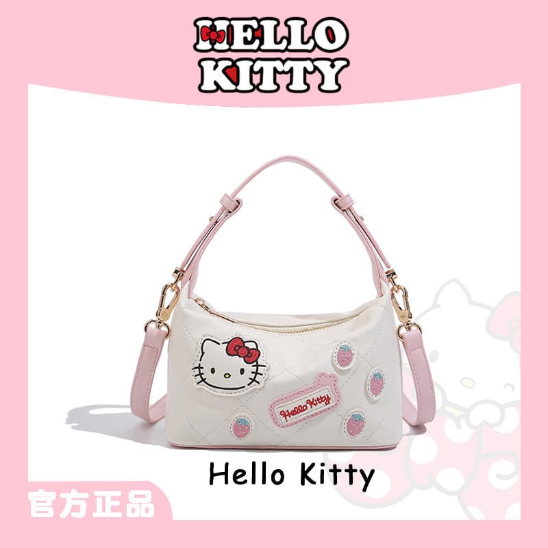 [Officially Licensed] Hello Kitty Genuine Collaboration Bag Women's Crossbody Cute Ita Bag Underarm Bag