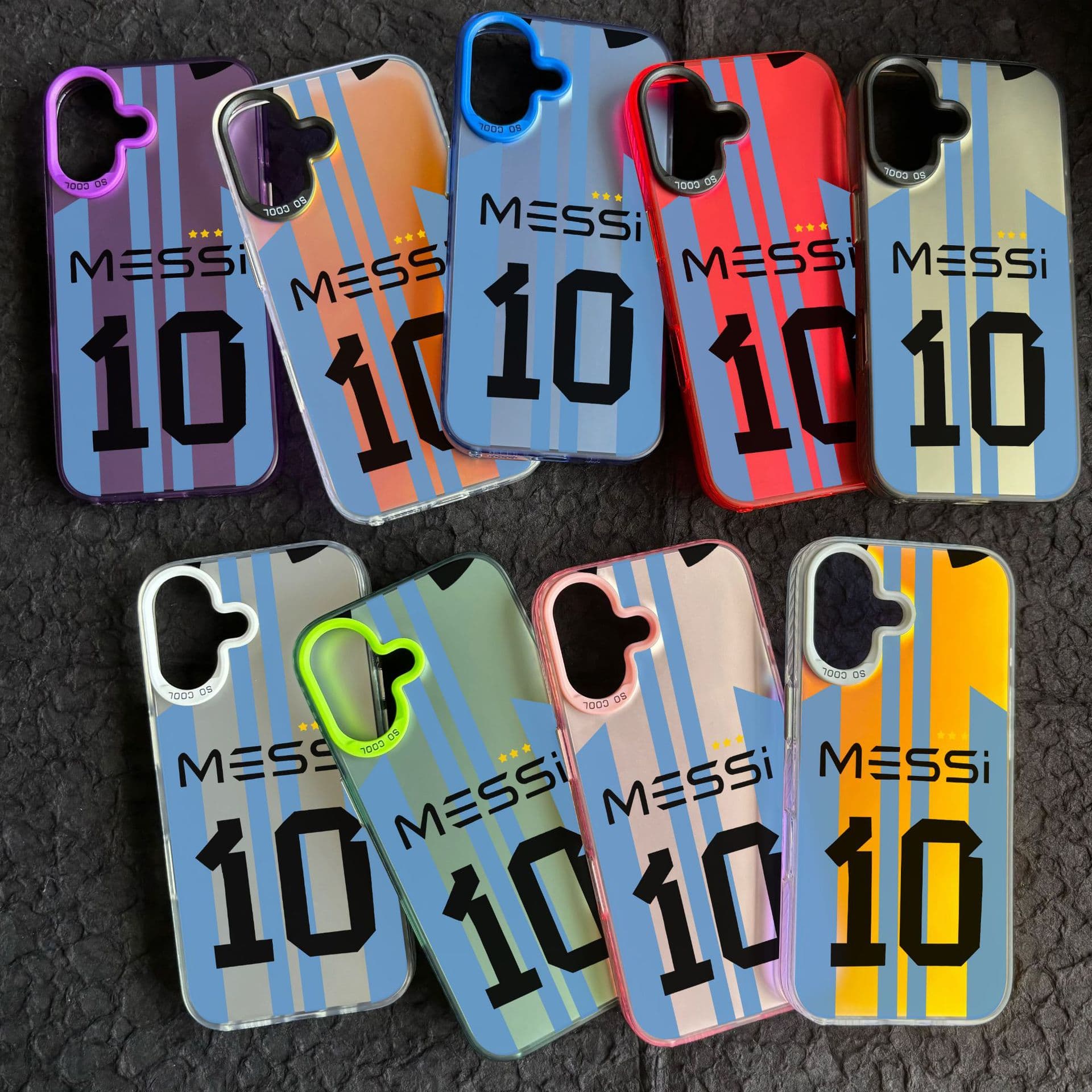 Suitable for iPhone 17 Phone Case Apple 16 Pro Max 13 14 12 Messi Messi Color Silver Imd Star 15