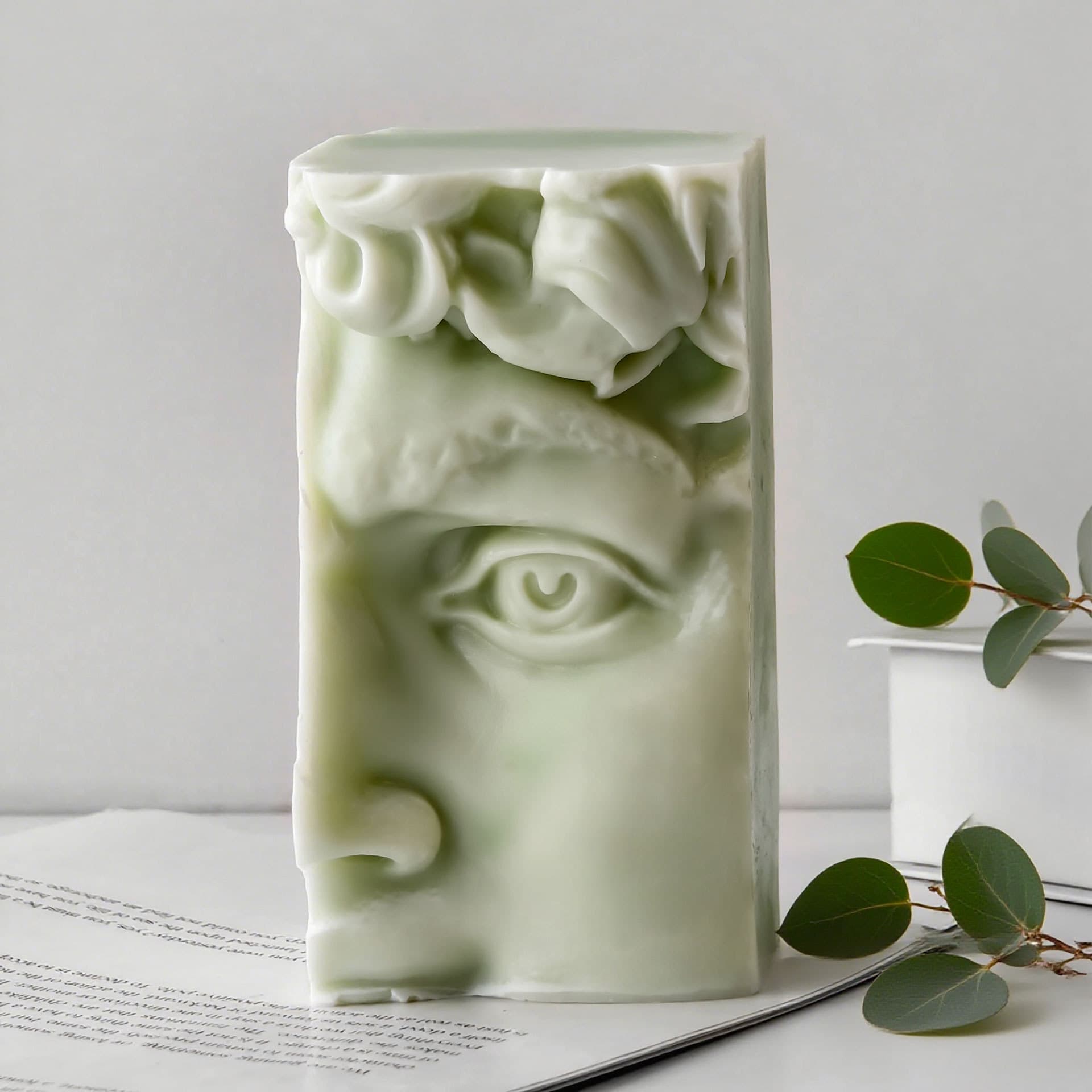Jiahuimei Large Face Candle Silicone Mold Western Portrait Plaster Ornament Silicone Mold