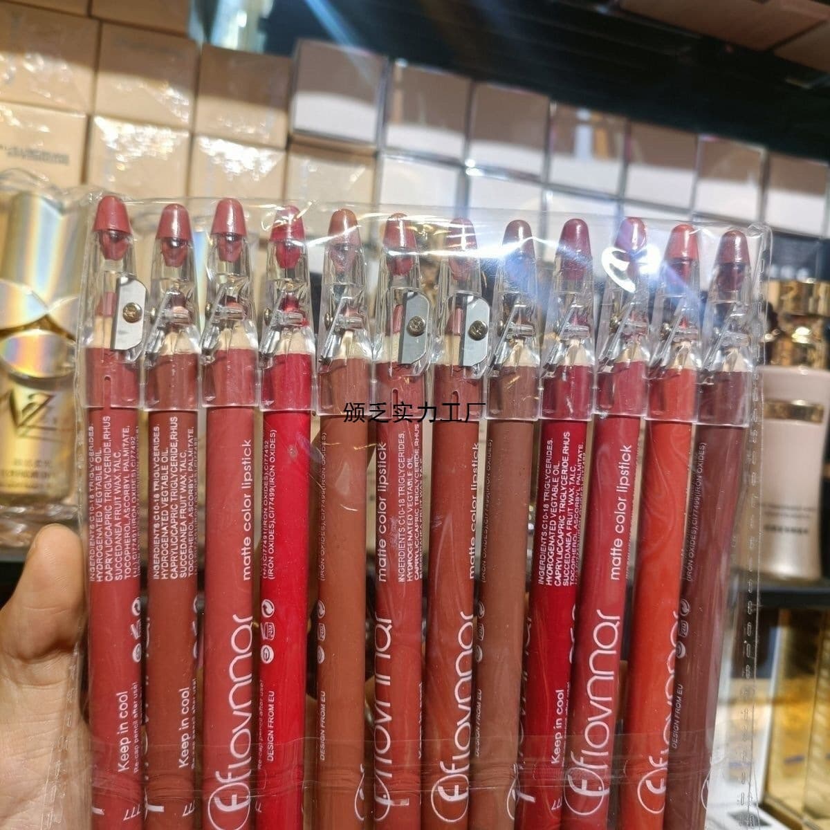 filorma lip pen 12 pieces waterproof long-lasting non-stick cup non-fading lipstick pen lip pencil matte easy to color