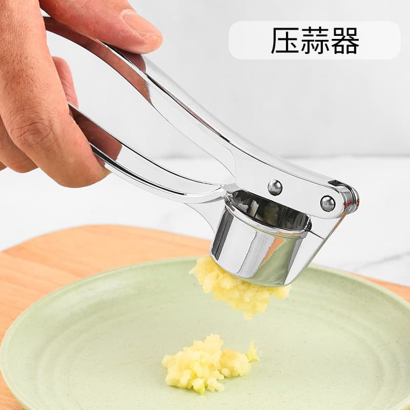 Large Garlic Press, Garlic Mincer, Garlic Clamp, Multifunctional Alloy Stainless Steel Manual Pull Garlic Crusher, Factory Direct