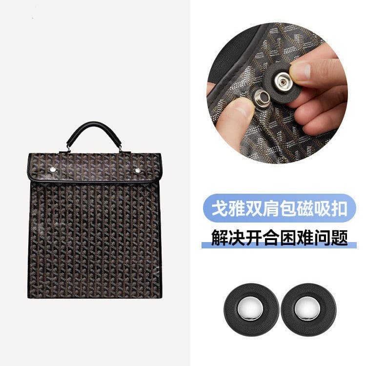 Factory Direct Magnetic Buckle for Goyard Dog Tooth Backpack, No-Sew Goyard Bag Flap Modification Accessory