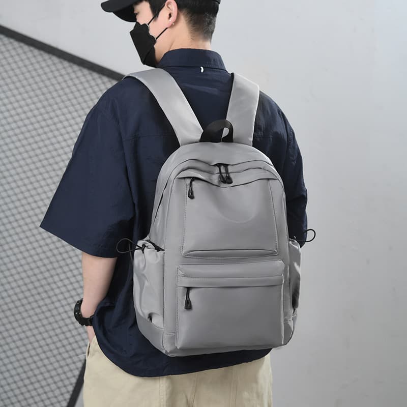 2024 Men's Backpack, Casual Large Capacity Water-Resistant Outdoor Travel Backpack, Korean Style Student Lightweight Backpack