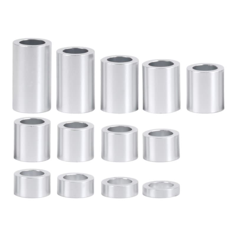 Motorcycle Axle Spacer Kit Inner Diameter 3/4 Inch Outer Diameter 1-1/8 Inch for Harley