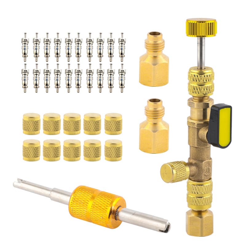 Home Air Conditioning Valve Core Quick Replacement Removal Tool, Air Conditioner Repair Wrench, No Need to Release Refrigerant