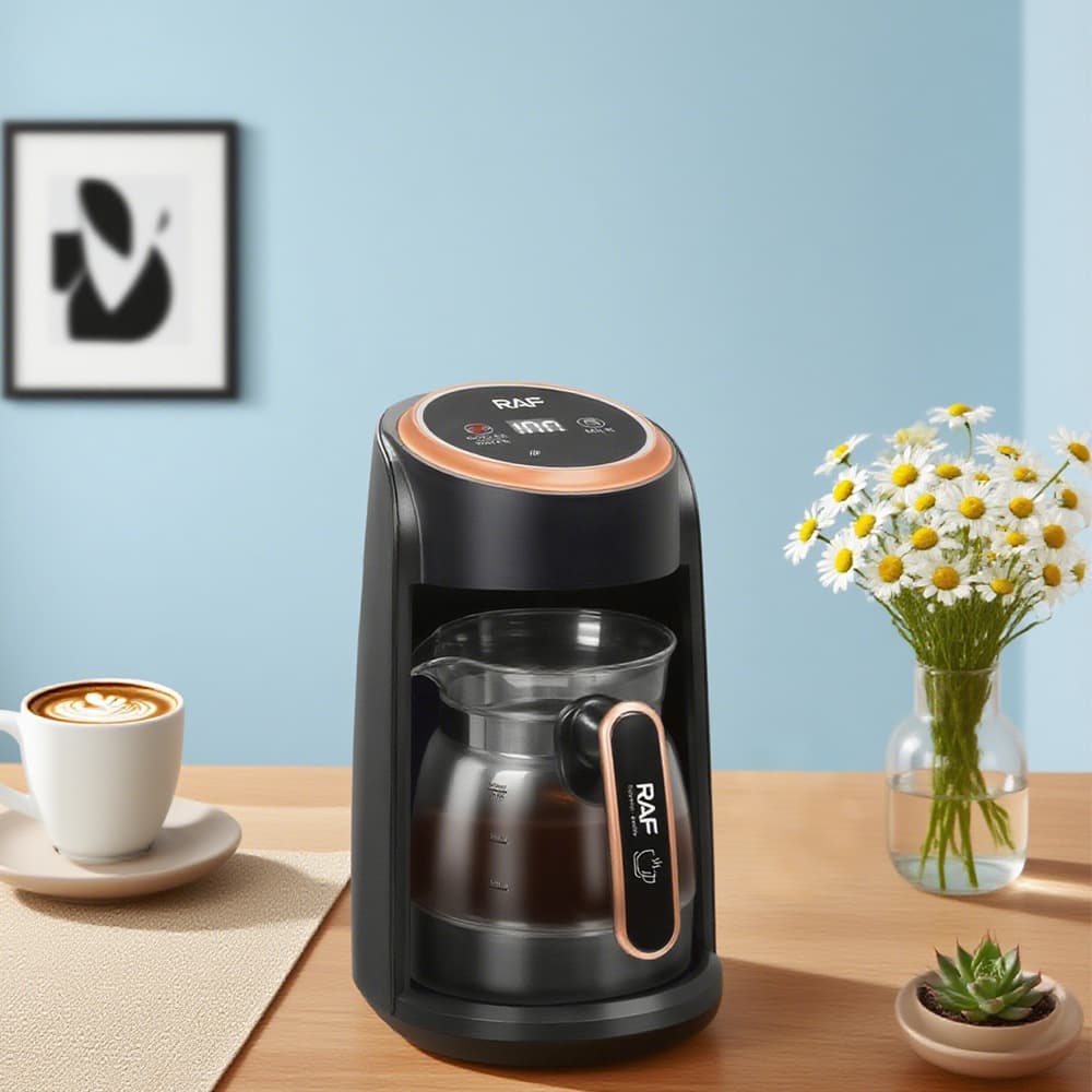 Cross-border Turkish Coffee Pot Small High Temperature Resistant Hot Water Kettle Coffee Maker Glass Tea Maker Milk Warmer 600W