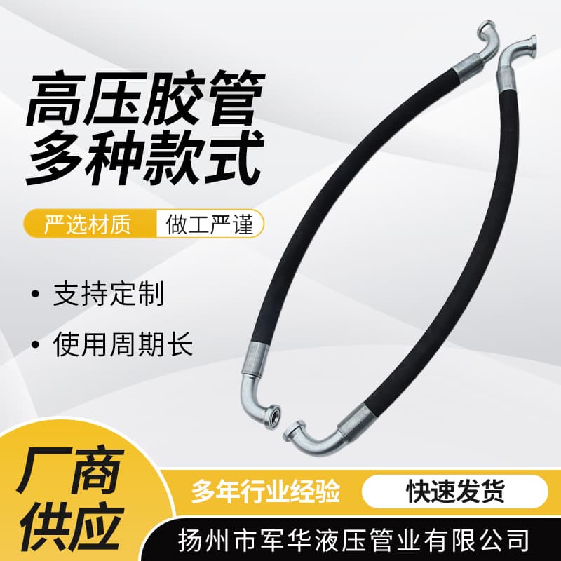 Hydraulic Hose High Pressure Hose Hydraulic Hose Assembly Stainless Steel Hydraulic Cylinder High Temperature Resistant Hydraulic Hose