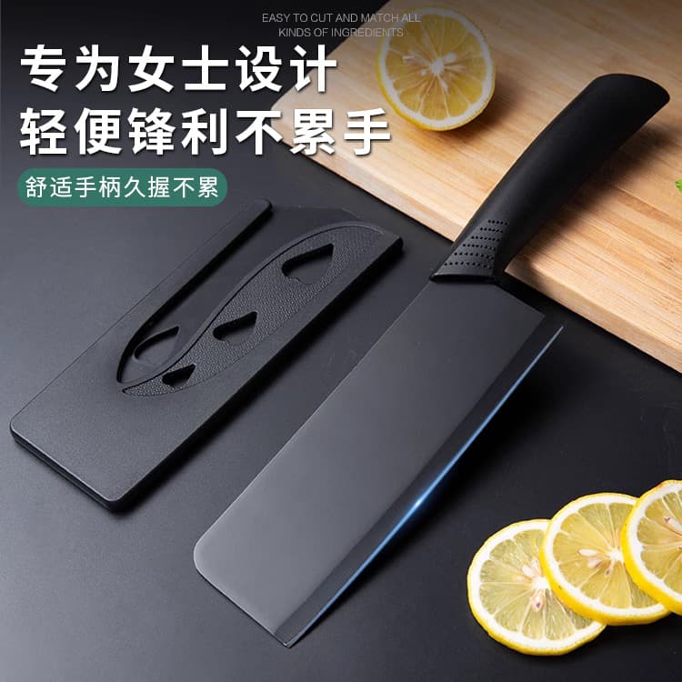 Black Blade Kitchen Knife Home Use Meat Slicer Fruit Knife Ladies Knife Chef Knife Stainless Steel Sharp Cutting Edge