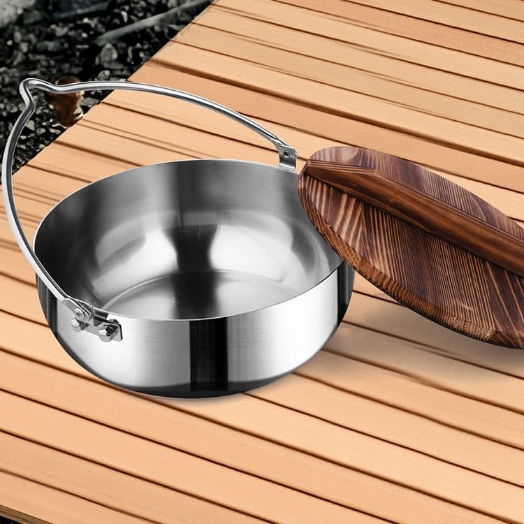 Strictly Selected Outdoor Camping Steamer Road Trip Barbecue Gathering Large Steamer Hanging Pot Campfire Pot Large Size