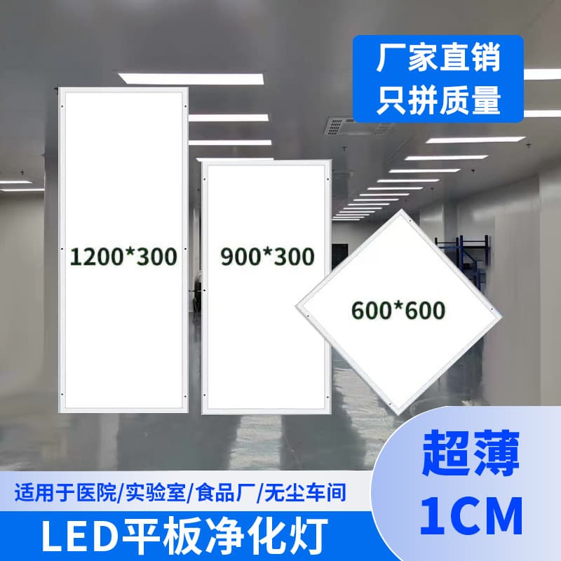 Clean Room LED Panel Light 300×1200 Dust-Free Workshop Food Factory Hospital Operating Room Ceiling Light Purification Light