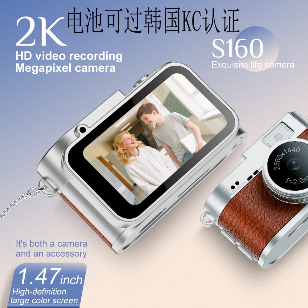 Mini Camera Decorative Vintage Necklace Mini Camera Portable Life Travel KC Pendant Gift Camera