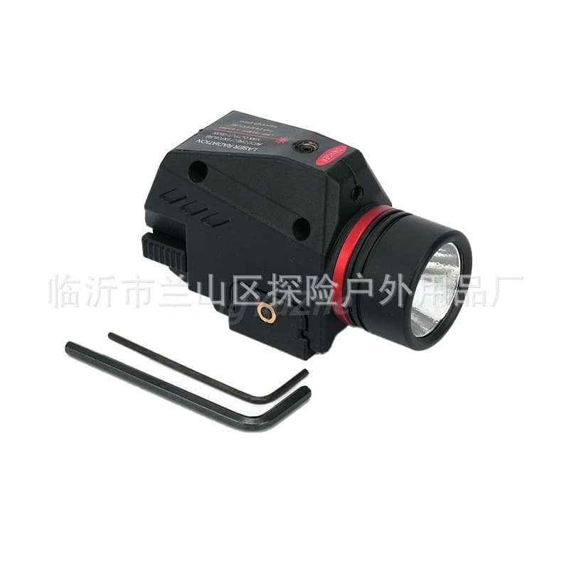Cross-border hot-selling product AliExpress Amazon tactical laser flashlight integrated red light hanging lumen flashlight