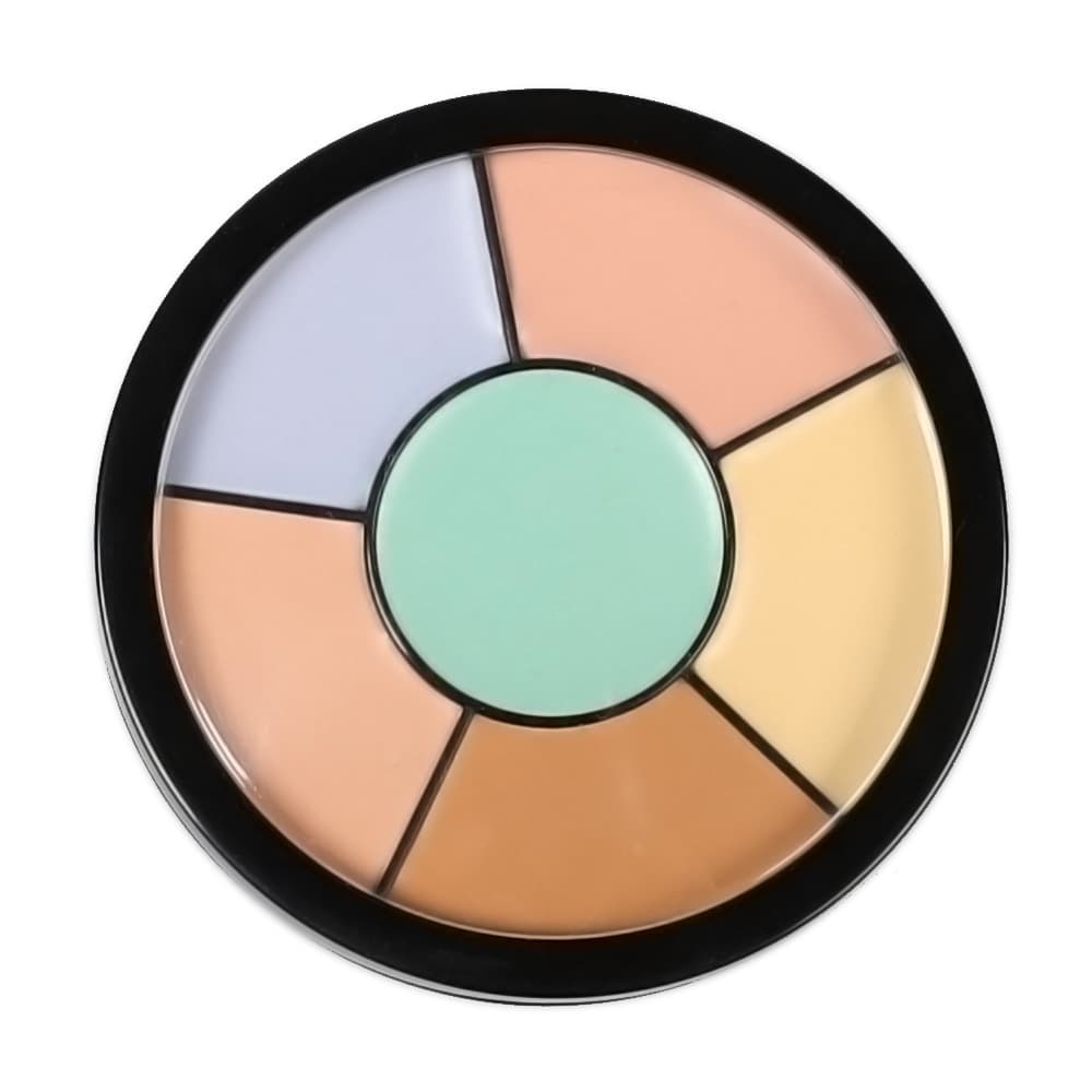Six-Color Skin-Friendly Concealer with Moisturizing Texture, Long-Lasting Makeup Effect, All-In-One Concealer and Contouring Palette, Waterproof and Sweat-Proof Concealer Palette
