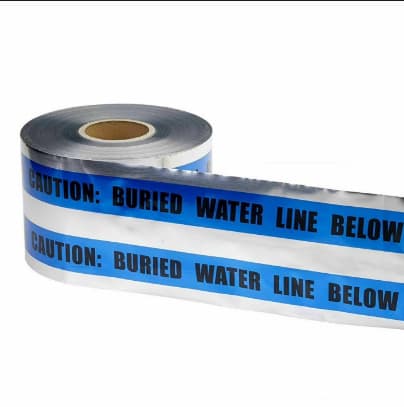 Aluminum Foil Underground Detectable Warning Tape Composite Technology for Underground Water Pipes, Suitable for Municipal Engineering