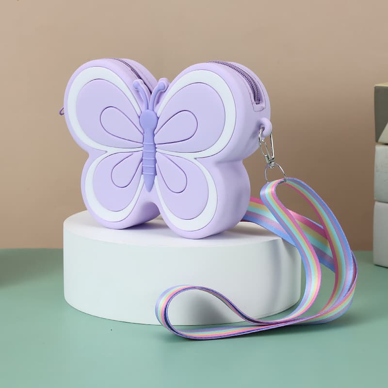 Cross-border Trendy Silicone Kids Crossbody Bag Single-sided Bee Silicone Shoulder Bag Silicone Kids Small Bag