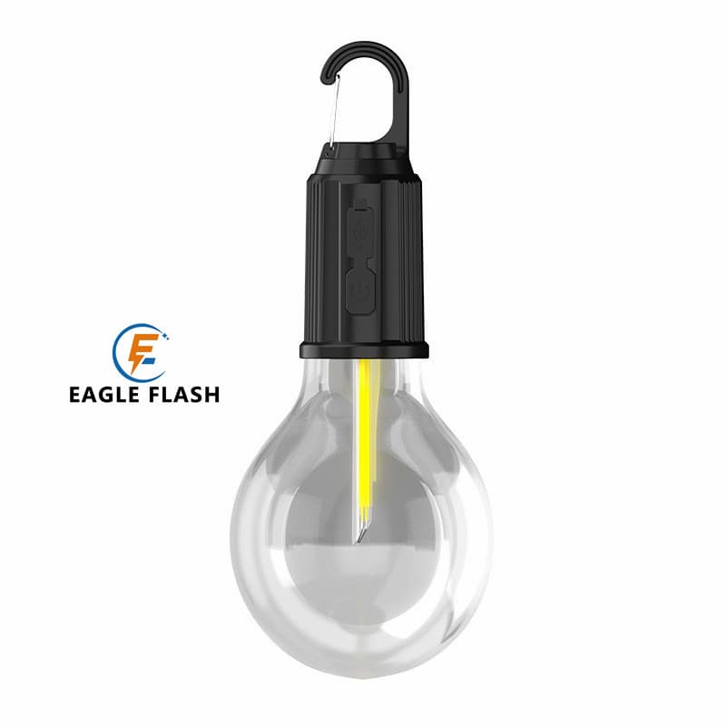 Cross-Border New Camping Light, Tungsten Filament Style Rechargeable LED Bulb for Home Emergency and Night Market Stalls