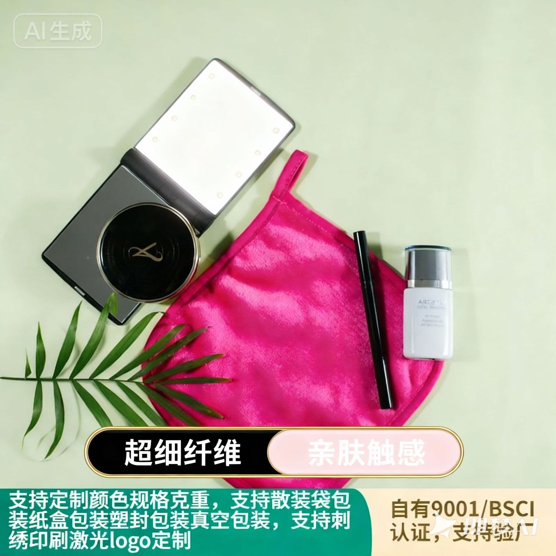 Wholesale Microfiber Beauty Bed Facial Cleansing Towels, Soft Salon-Exclusive Skin-Friendly Flannel Square Cloths