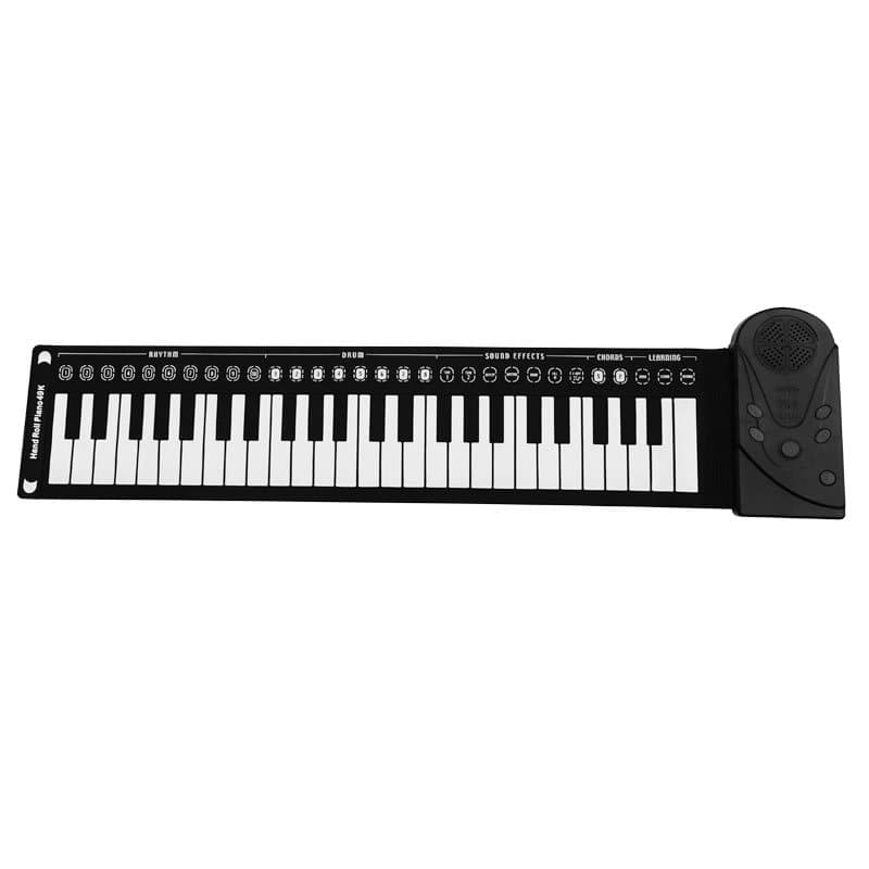 Borui Roll-up Piano 49 Keys, Eco-friendly Silicone, with External Speaker, Foldable Portable Electronic Piano for Children