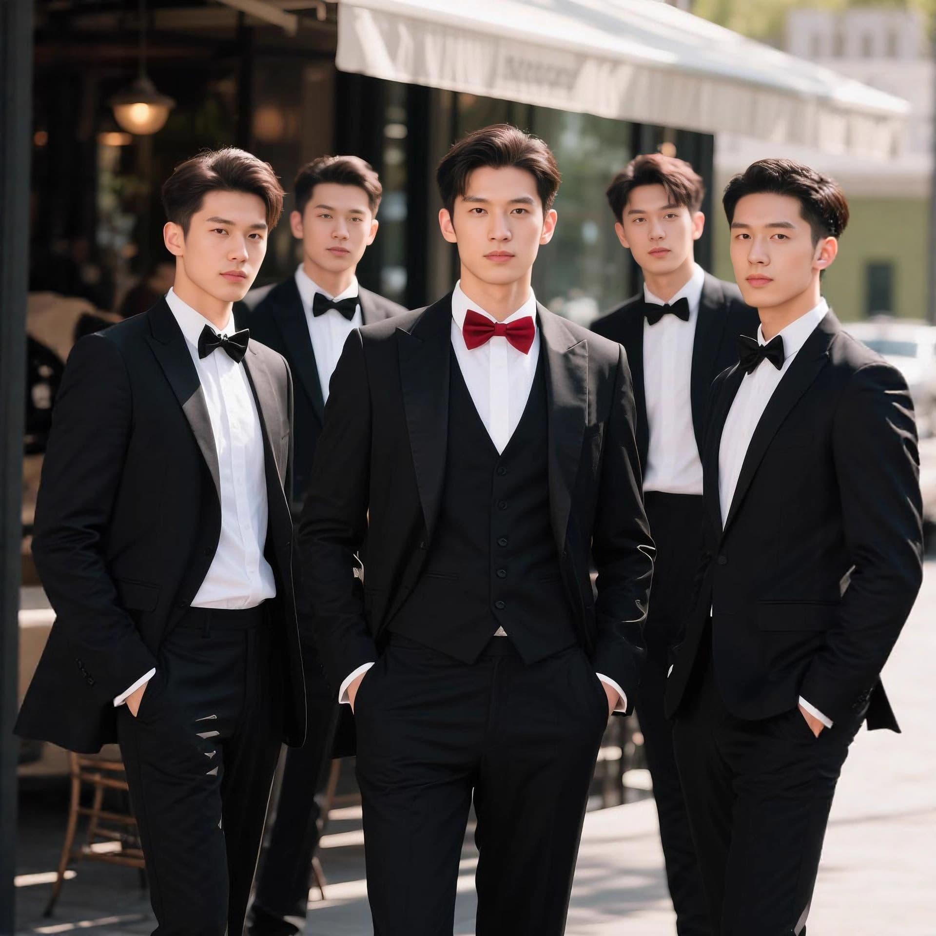 Groomsmen Suit Three-Piece Suit Groom Wedding Dress Jacket Wedding Ceremony Slim Fit Men's Suit