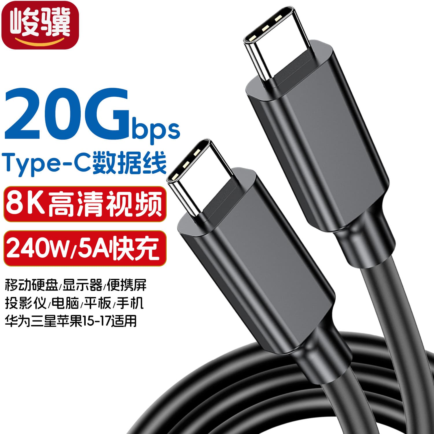 Type-c Dual-head Usb3.2 Gen2*2 Full-function 4k Hdmi Cable Pd100w Fast Charging For Pc Laptop