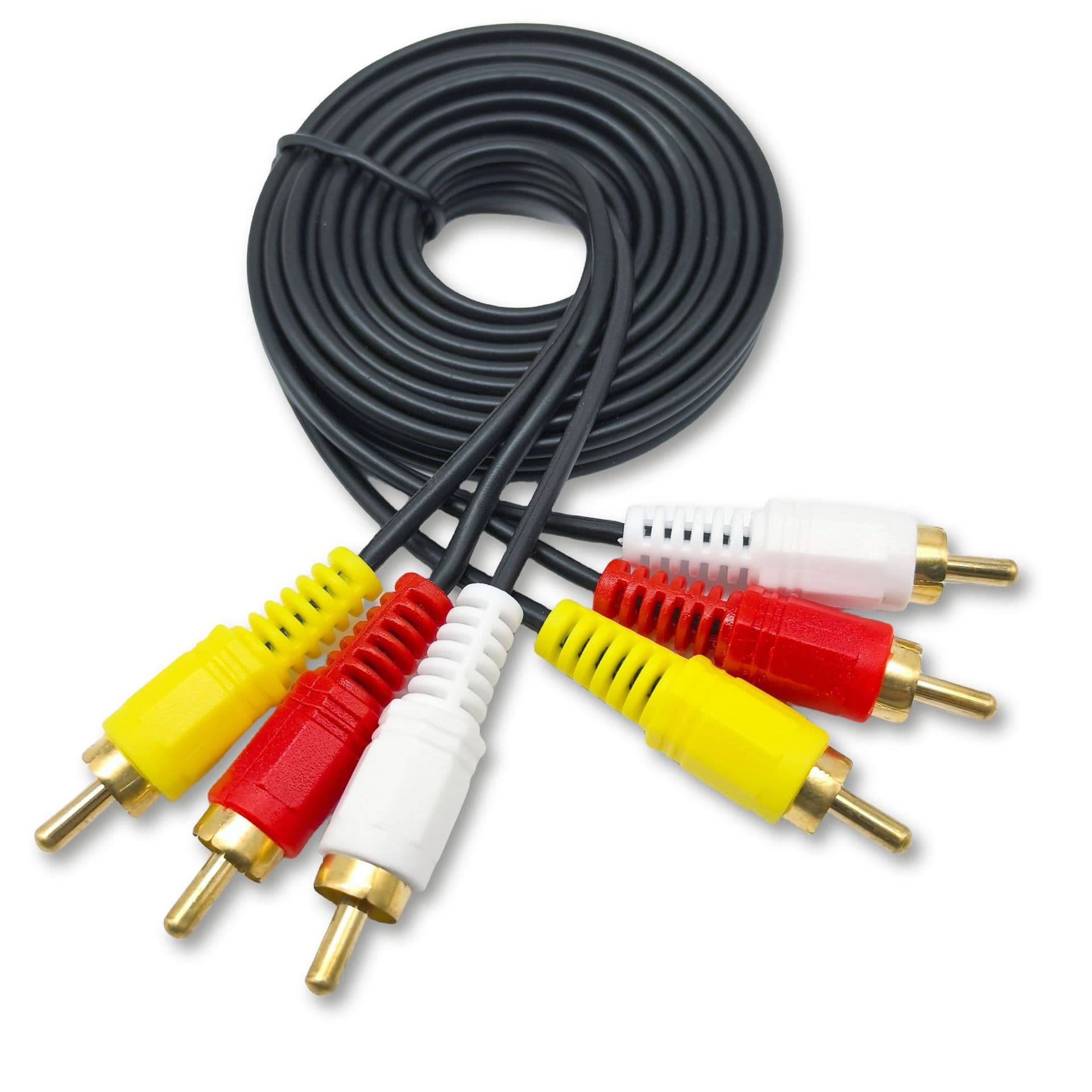 6-Head RCA Cable, 3-to-3 Audio Cable, AV Audio Video Cable, DVD Audio Video Cable, TV Set-Top Box AV Cable