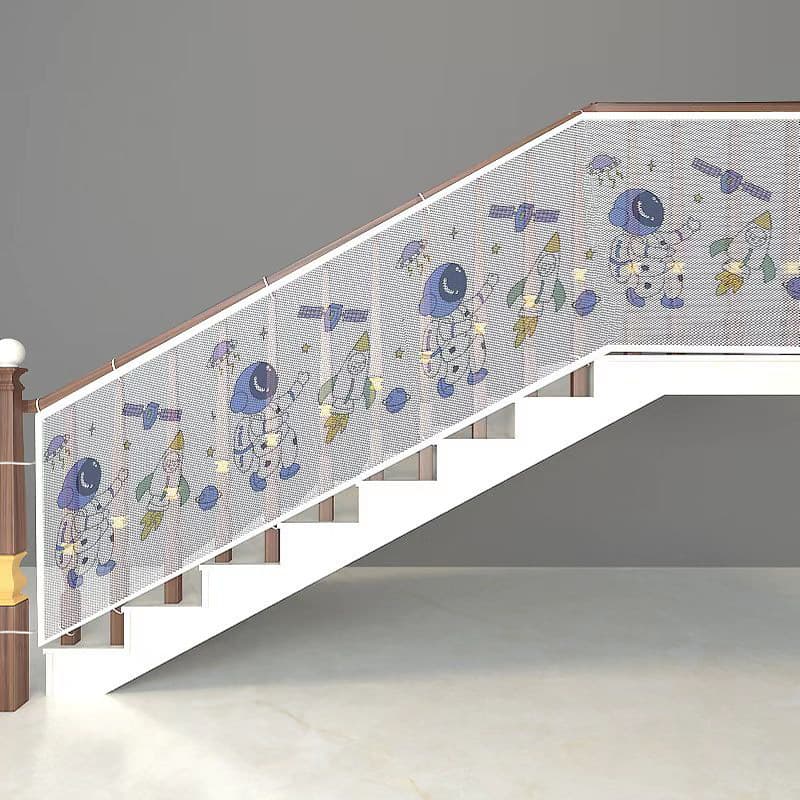Factory direct sales of 3-meter and 2-meter thickened colored safety rope nets for balconies, children, and stairs.