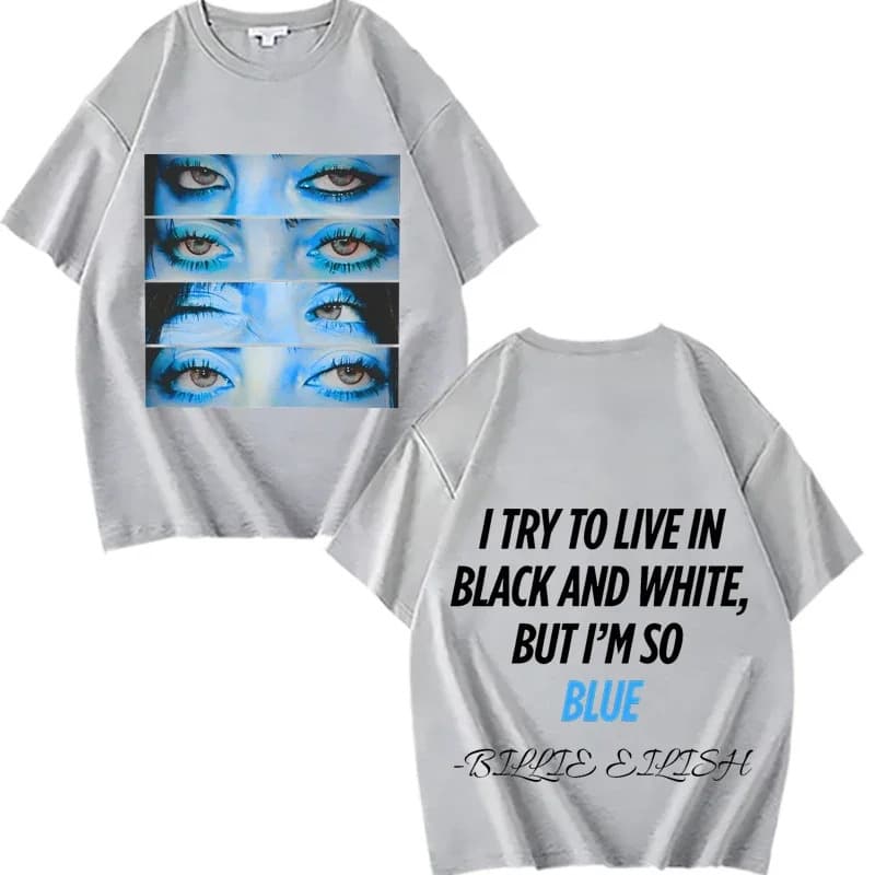 [Cross-border EU Size] Billie Tee Blue Eyes T-Shirt for Men and Women