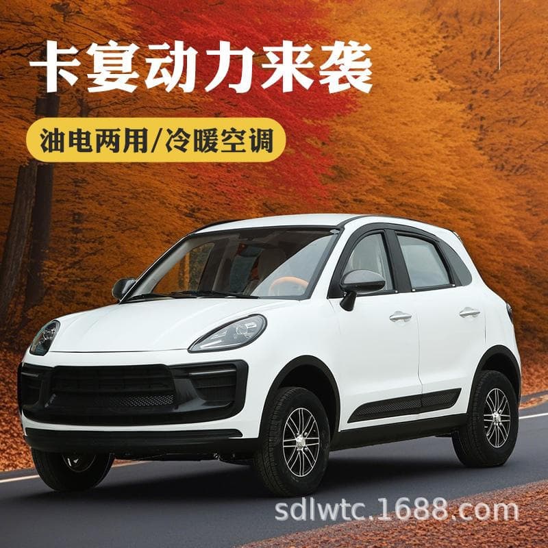 New Four-Wheel Electric Car for Home Use, New Energy Adult Women's Lithium Battery 4-Wheel Vehicle, Fully Enclosed New Energy Mobility Scooter