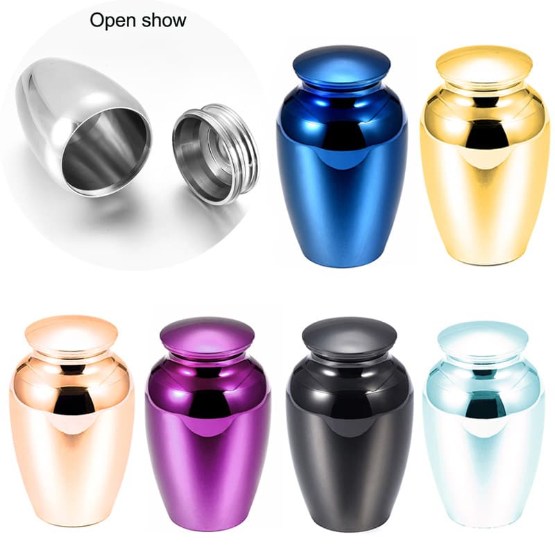 Cross-border hot-selling 70x45mm pet urn, commemorative for loved ones' ashes, funeral for small animals like cats and dogs