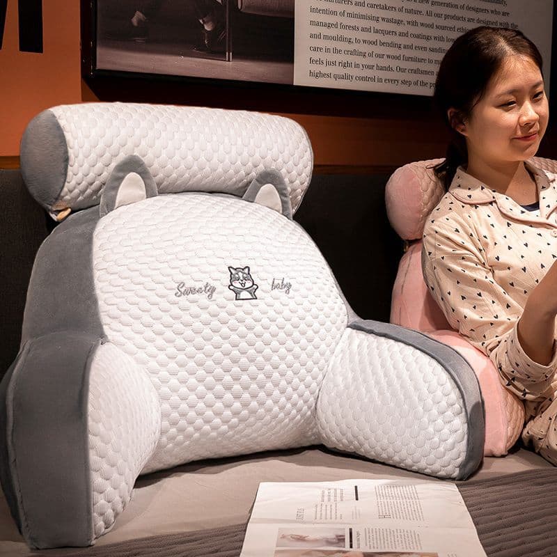 Ice Bean Bed Head Cushion Soft Back Support Pillow Large Backrest Sofa Throw Pillow Bed Reading Pillow Summer