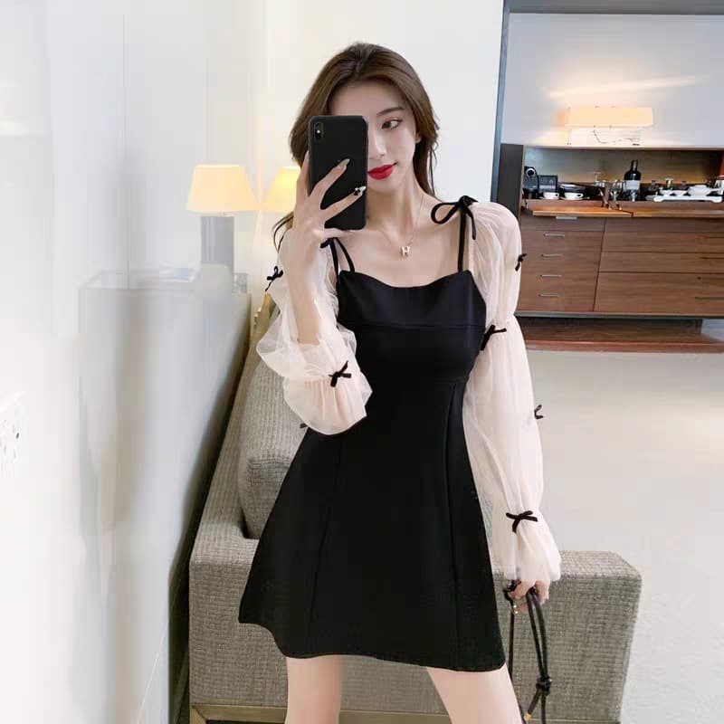 French Design A- Line Dress Hepburn Style Elegant Vintage Luxury Street Fashion Ins Chinese Brand Women's Dress