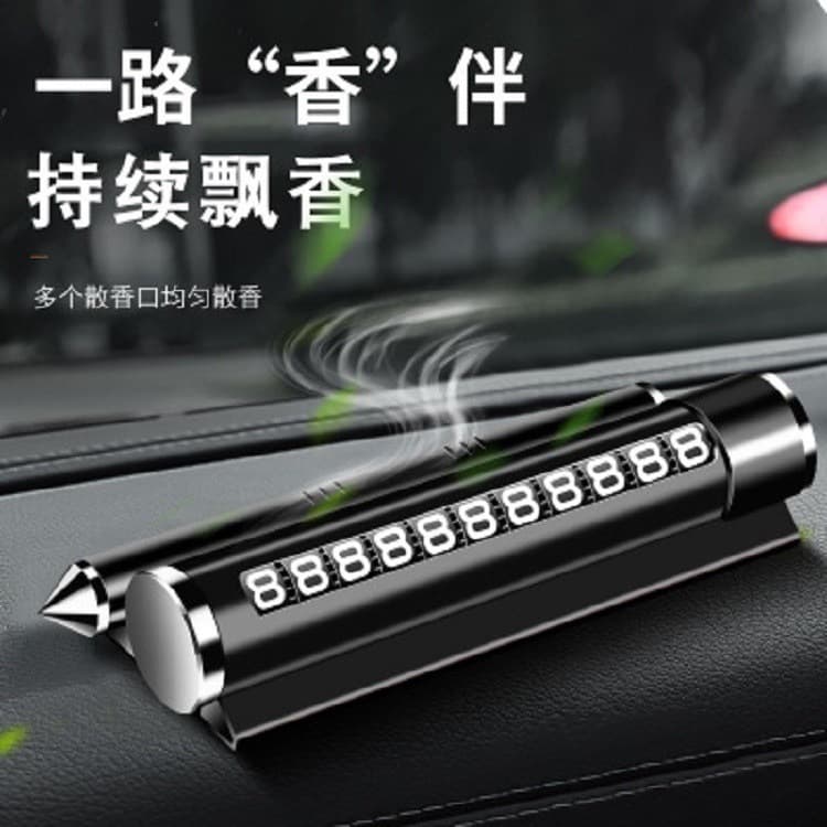 Car parking card parking card holder metal temporary parking number plate safety hammer laser engraving does not fade